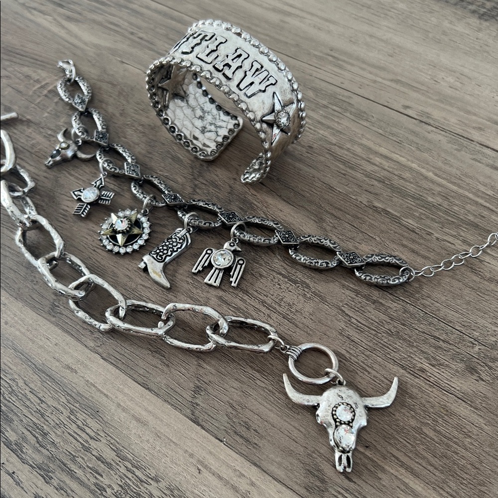 Idyllwind Silver Charm Bracelets Set - image 4